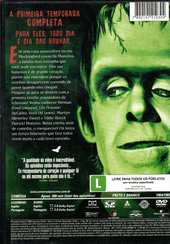 Dvd C/ 4 Discos Os Monstros - Primeira Temporada Vol. 1